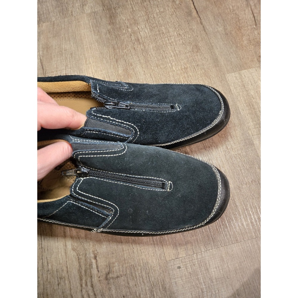 Naturalizer Women's 11 M Black Suede Leather Comfort Slip On Fadrina Loafer - Picture 6 of 8